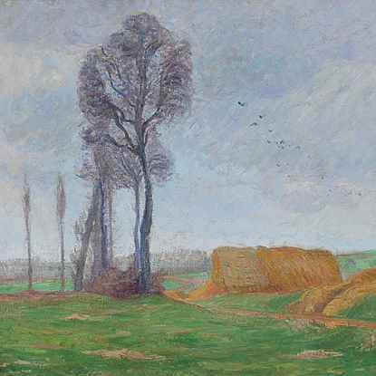 Paysage d'Automne à Nesle la Vallée - Gustave Loiseau (1865 - 1935)